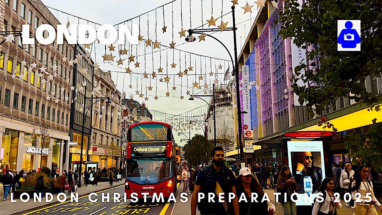 2025 London Street Walk 🇬🇧 WEST END 🎄 Christmas Preparations |Central London Walking Tour [4K HDR]