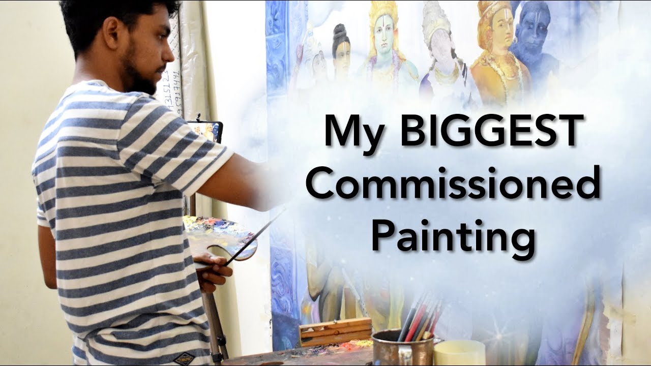 Biggest COMMISSIONED oil painting | RAMAYAN