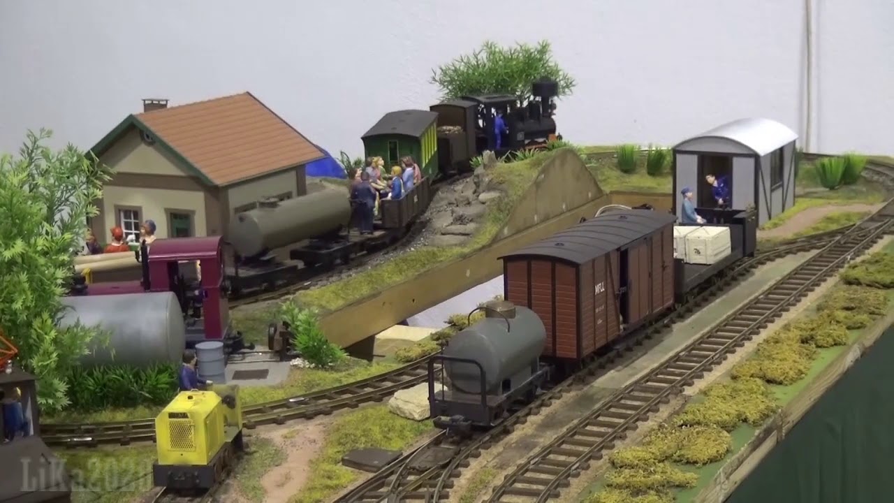 IIe-Feldbahnanlage auf der 16. Erlebnis Modellbahn in Dresden Feb. 2020