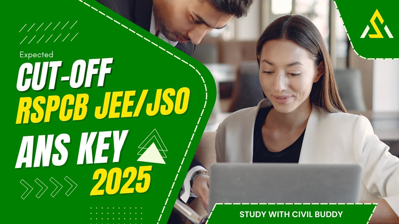 RSPCB JEE JSO 2025 EXPECTED CUT OFF AND ANSWER KEY MEMORY BASED QUESTIONS OF JEE