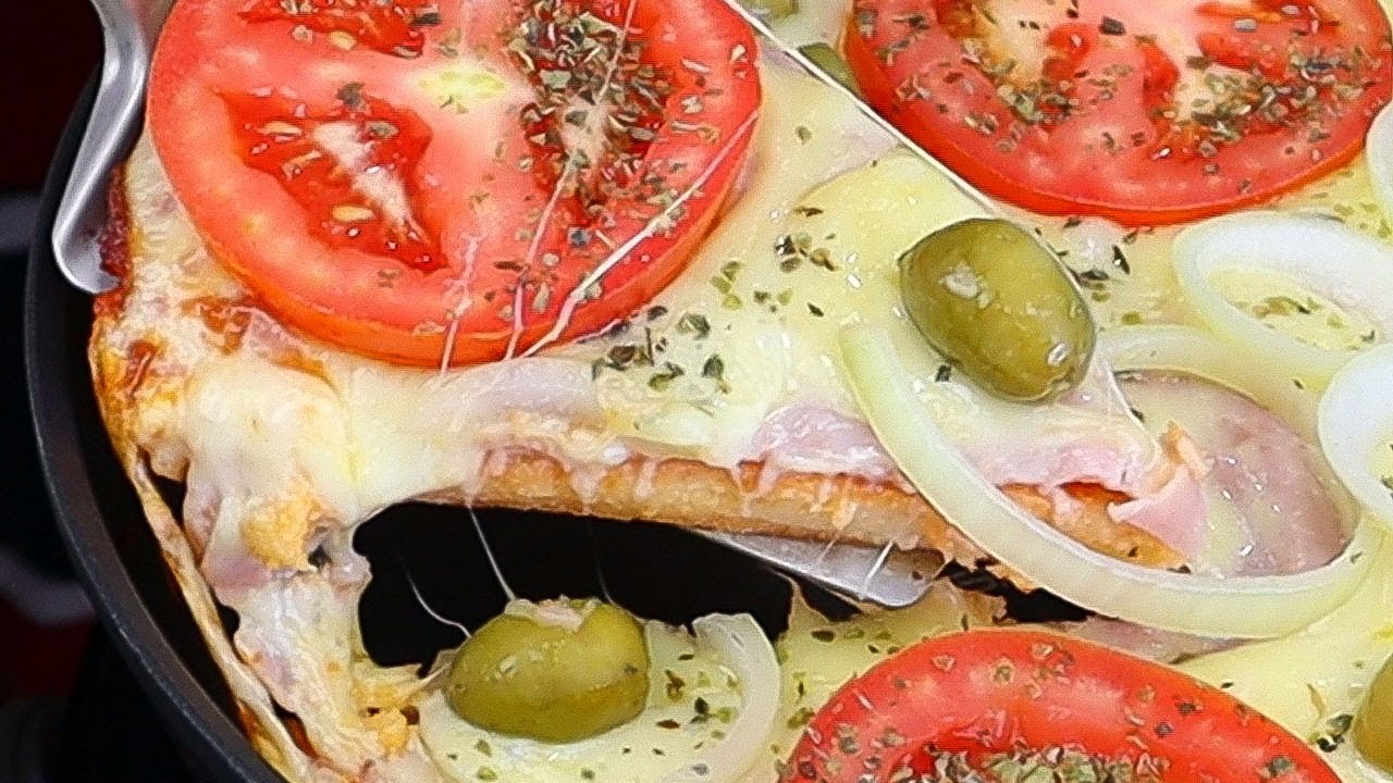 PIZZA DE LICUADORA EN LA SARTÉN !! ¡¡POR QUÉ NO LO HICE ANTES !!