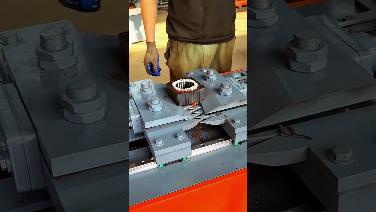 Copper wire cutting and pulling equipment- Good tools and machinery make work easy