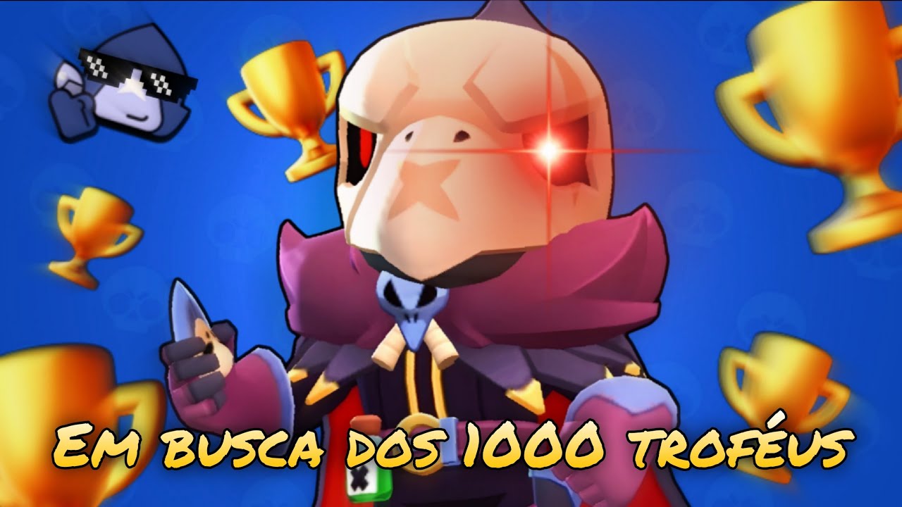EM BUSCA DOS MIL TROFÉUS COM O CROW! - Brawl Stars 