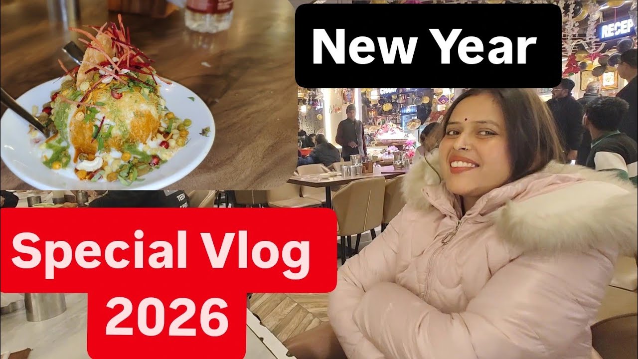 New Year celebration Vlog||Market||Restaurant 🎉