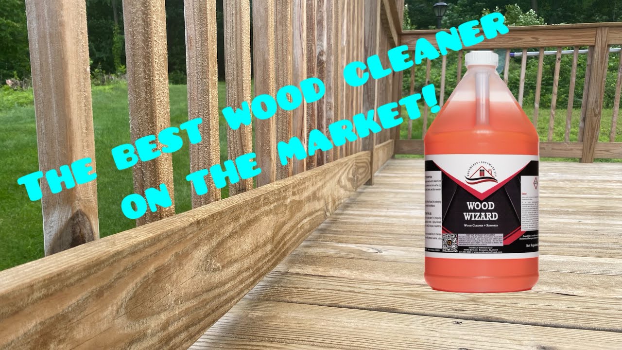 How to Clean a Wood Deck - The EASY WAY!