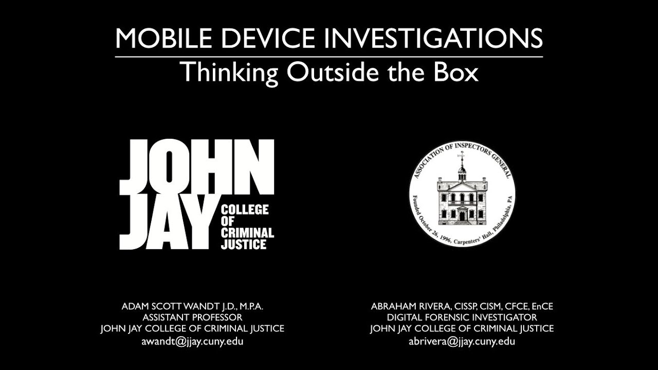 Mobile Device Investigations