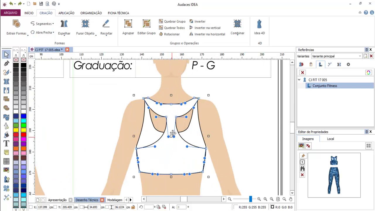 Audaces 360 | Demonstra&ccedil;&atilde;o Fitness