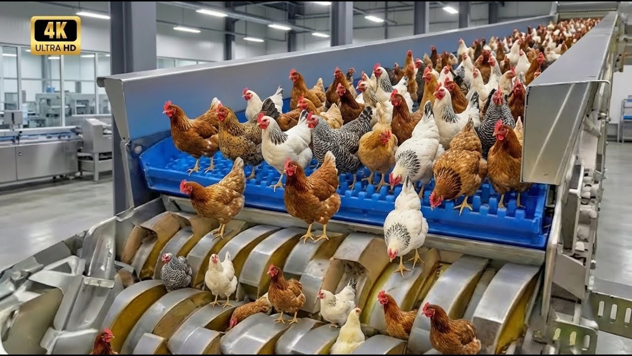 Inside the World’s Largest Chicken Factory  Full Industrial Process From Egg to Global Export
