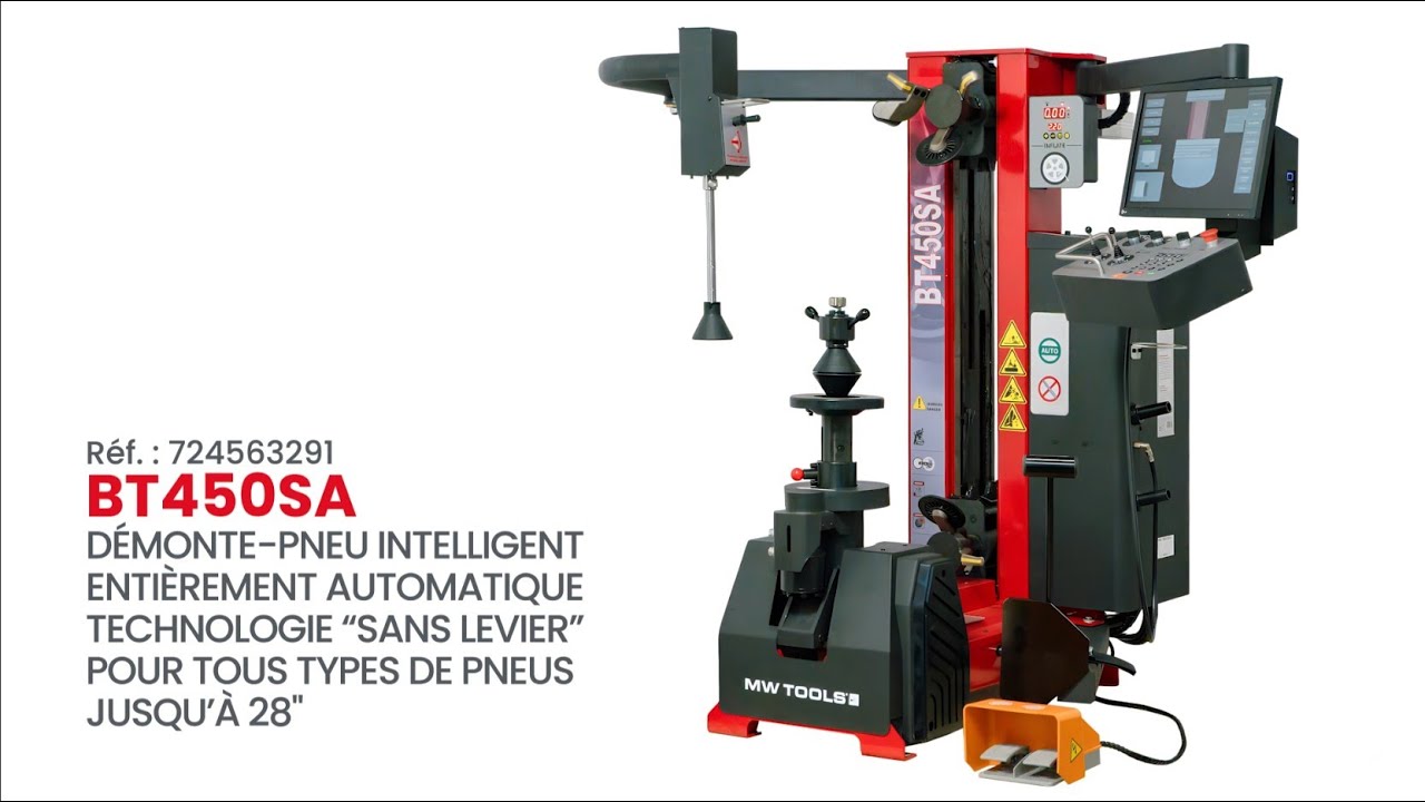 Démonte-pneu intelligent entièrement automatique – Technologie “sans levier” - BT450SA | MW Tools