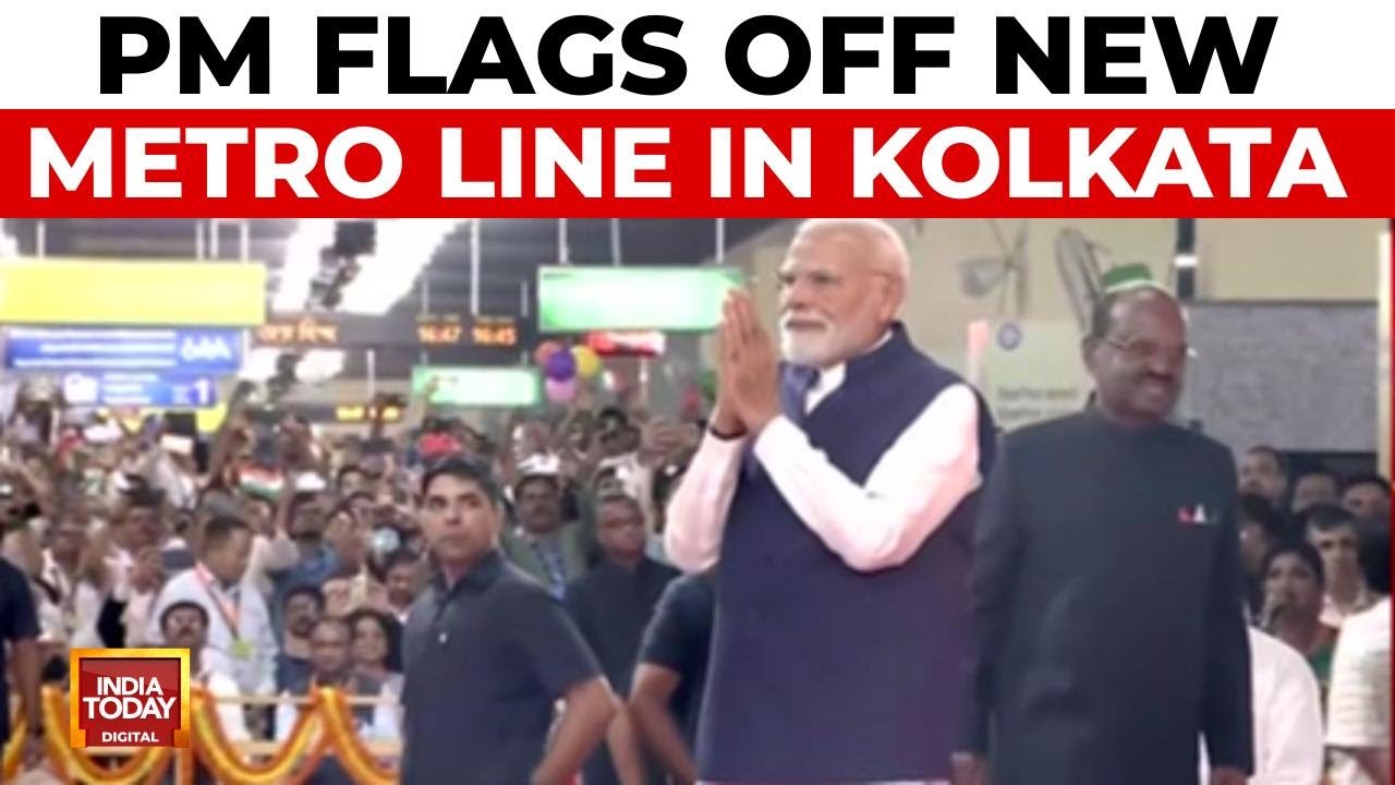 PM Modi Flags Off New Metro Line In Kolkata, CM Mamata Skips Inauguration Amid Credit War
