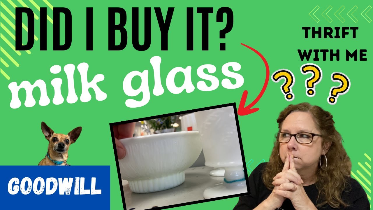 I Found Milk Glass at Goodwill But Did I Buy It? Is It Worth It? Thrift With Me!
