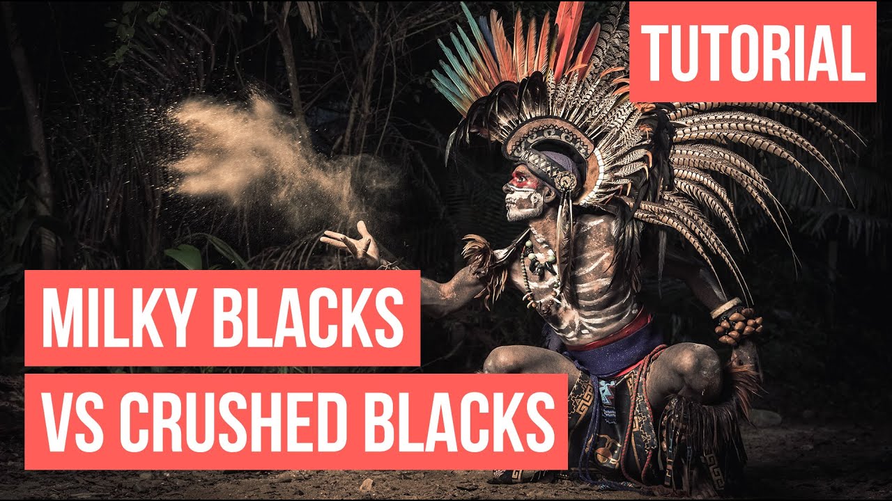 Crushed vs Milky Blacks Lightroom Tutorial. Photography Jargon Explained!