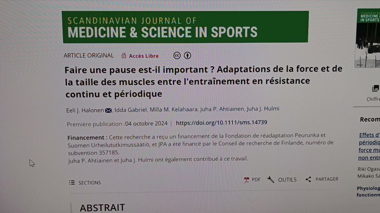 Quelle perte de force - muscle apr&egrave;s 10 semaines d'arr&ecirc;t de muscu? Quelle vitesse de reprise?