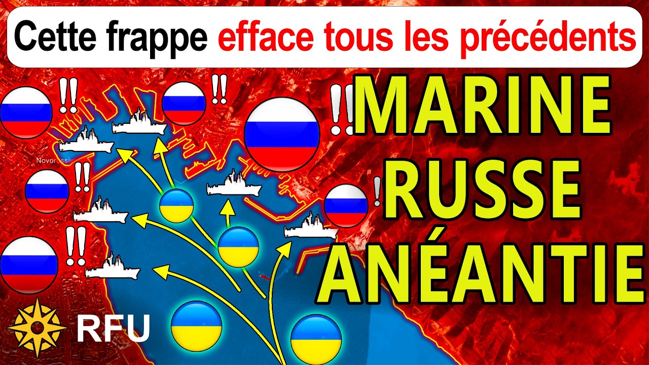 Triomphe historique: l'Ukraine détruit 5 navires russes via une attaque de drones | RFU News
