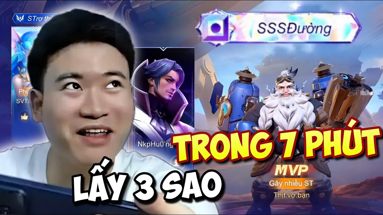 Lấy 3 Sao Chỉ Trong Vòng 7 Phút Mờ Cương Nghiền Nát Rank TĐ