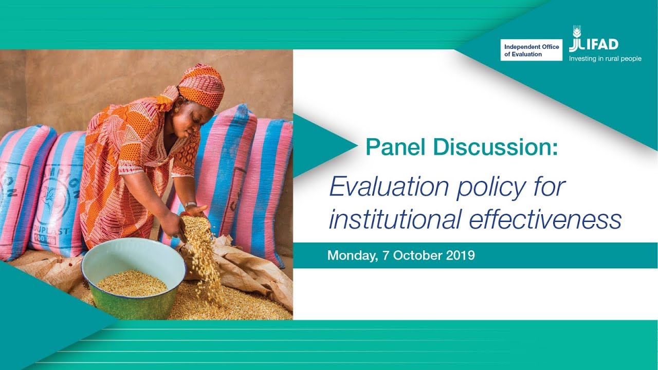 Panel Discussion: Evaluation policy for institutional effectiveness