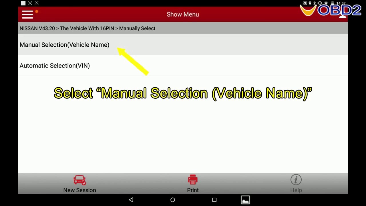 Launch X431 Adjust Nissan Steering Angle Sensor--UOBD2
