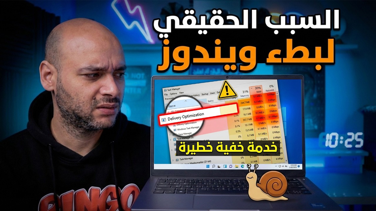 إيقاف خدمة Delivery Optimization التي تستهلك الرام والنت بدون ما تحس🤔