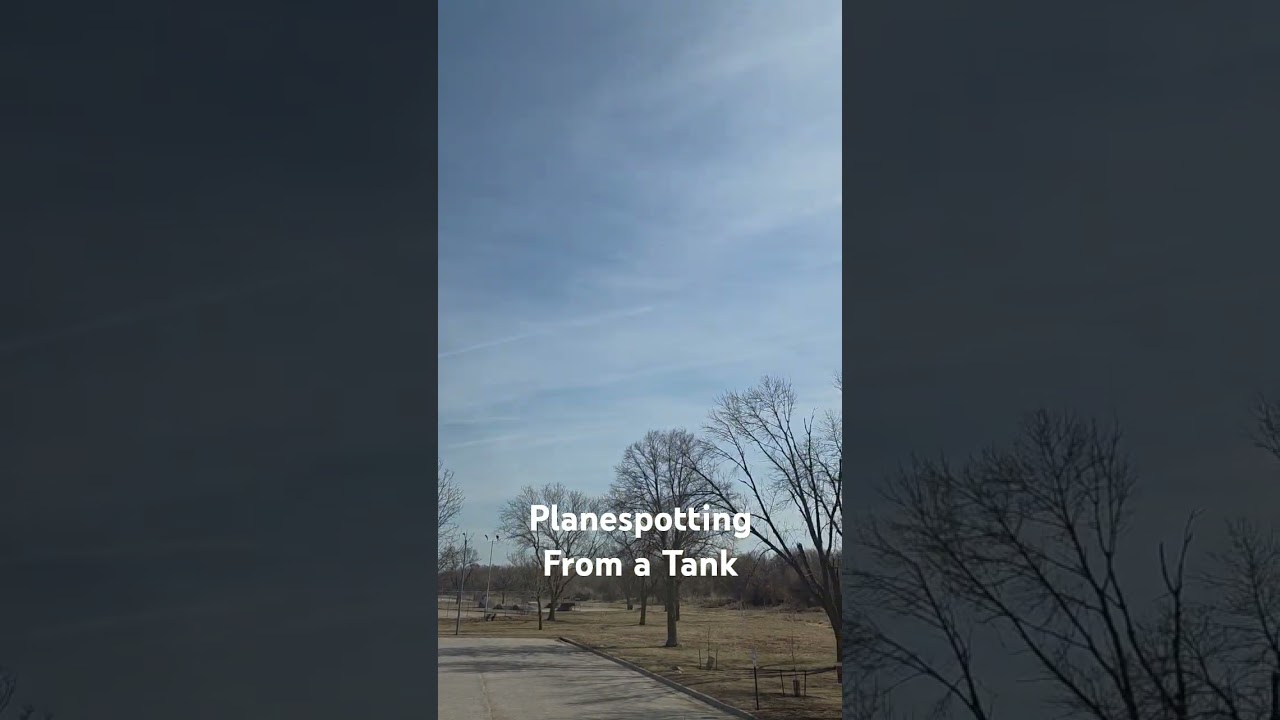 Planespotting from a M60 Patton