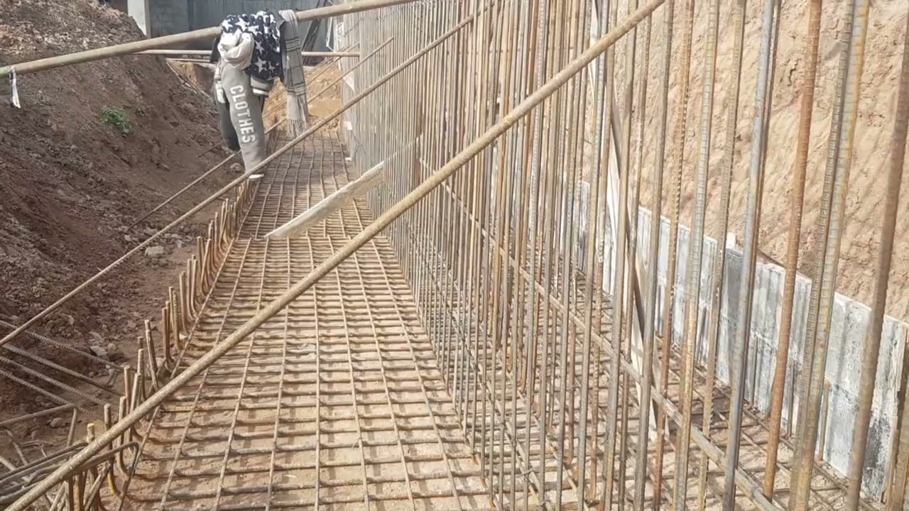 inspection of Retaining wall foundation and retaining wall reinforcement | retaining wall design