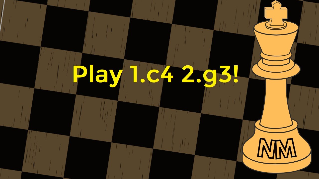 Шахматные дебюты - 1.c4 2.g3 на английском языке