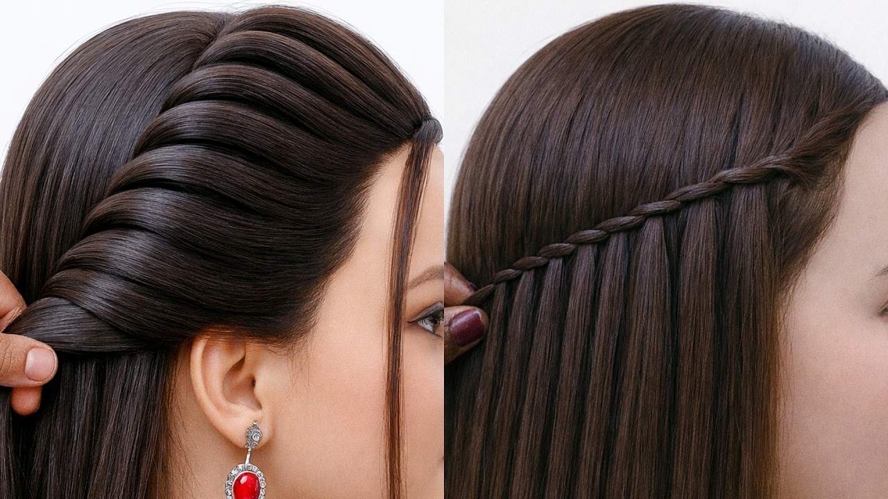 Very Beautiful Hairstyle - Latest Hairstyle For Girls | Simple Hair Style Girl | Wedding Hairstyle