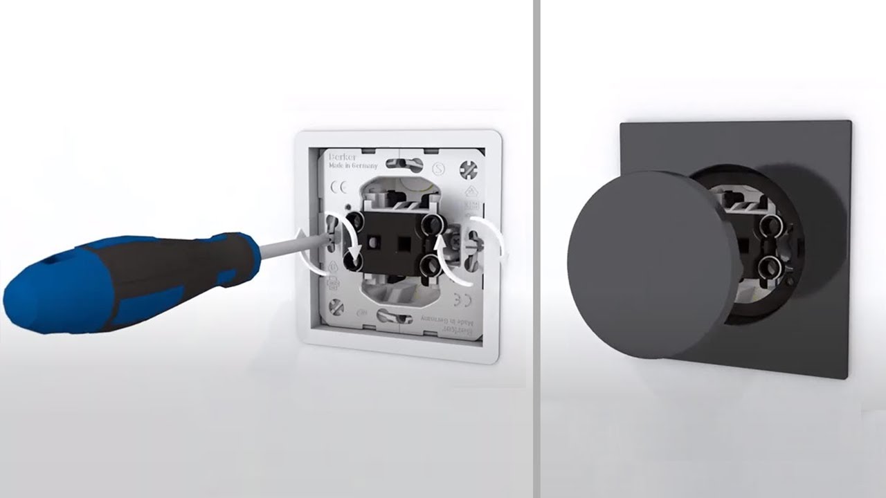 Berker R.8 How-to: Montage des ultraflachen Schalterprogramms in Hohlw&auml;nde und im Mauerwerk