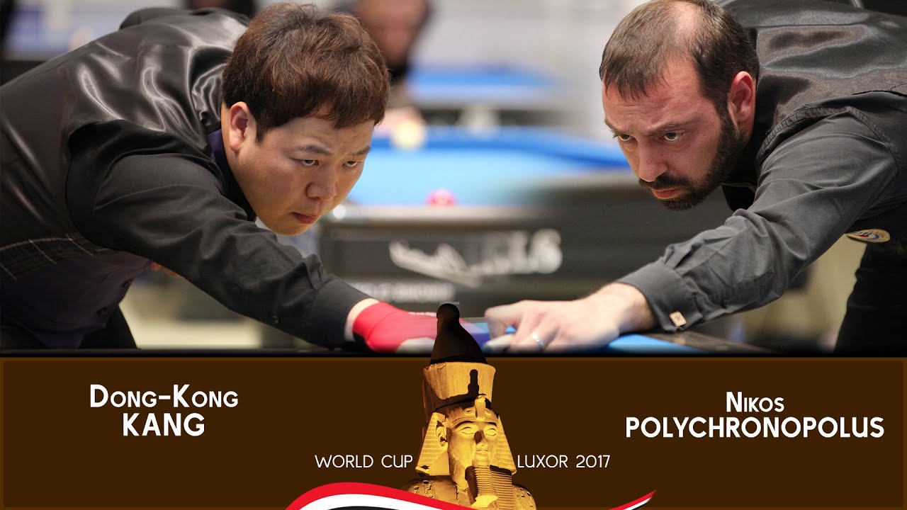3 CUSHION WCup Luxor 2017   L32 KANG Dong Kong vs N.  POLYCHRONOPOULOS
