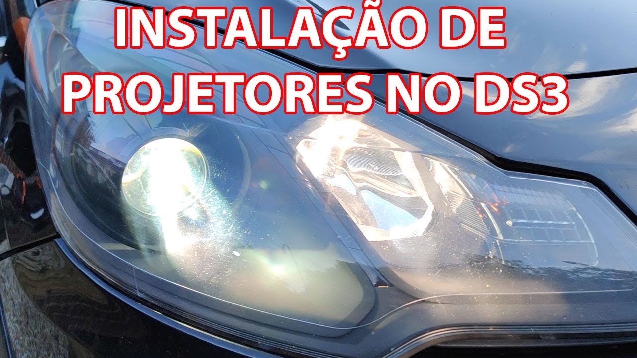 MASCARA NEGRA E INSTALAÇÃO DE PROJETORES NOS FAROIS DO CITROEN DS3 RACING - PASSO A PASSO