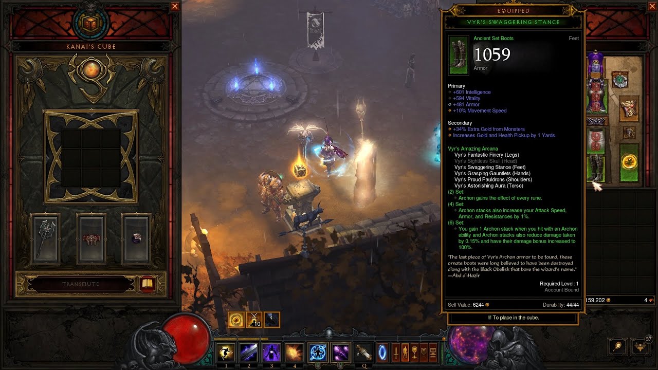 Vyr/Chantodos Wizard Build - T16 Rifts and GR 100 Farming! - Diablo 3 Season 28