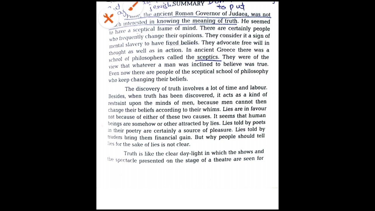 Of truth , Francis bacon,Bs English ADp English 