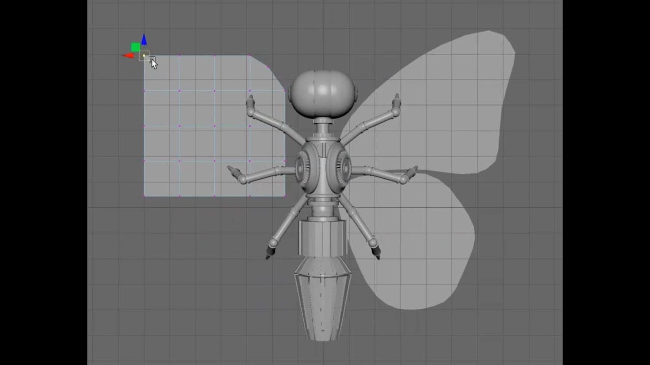 Maya 101 Tutorial - Part 3: 2D Plane Butterfly Wings, Sculpting Brushes & Renderman Intro