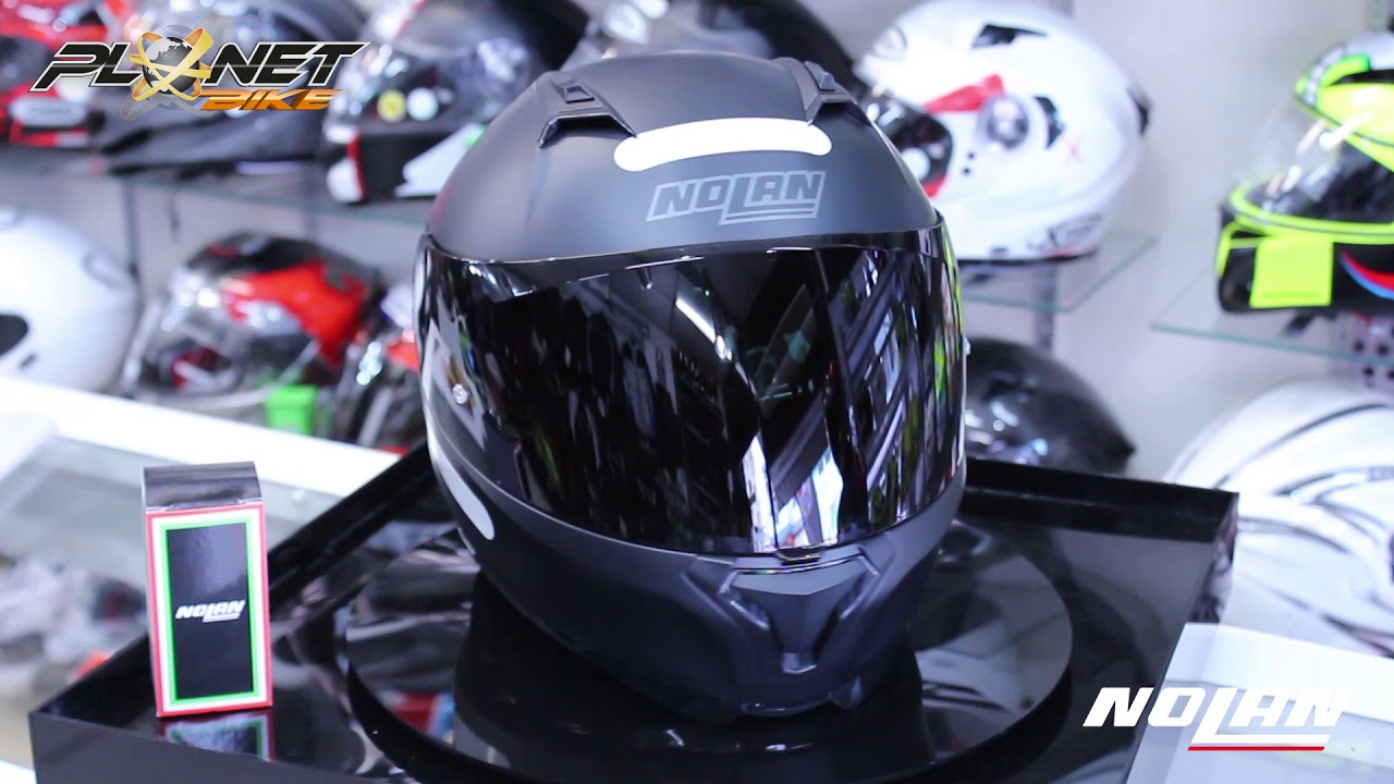 Loja Planetbike - Capacete Nolan N87 Black C Viseira Solar