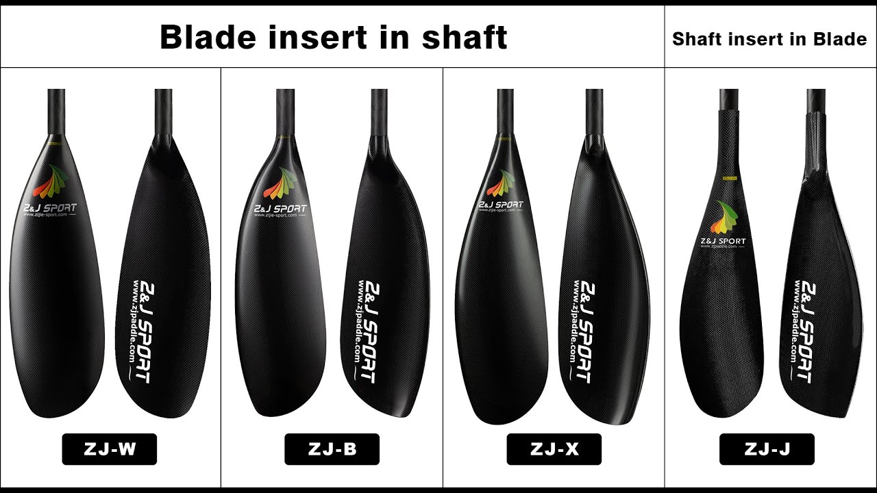 ZJ SPORT Four Series Carbon Fiber Kayak Paddles
