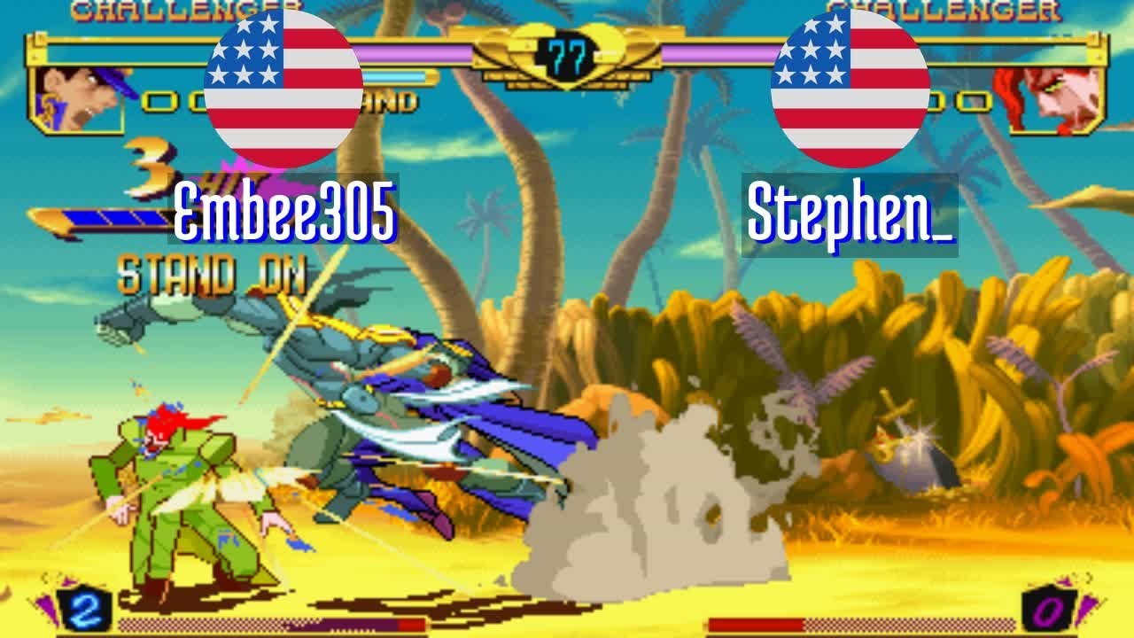FT3 @jojobanr1: Embee305 (US) vs Stephen_ (US) [JoJo HFTF jojoban Fightcade] Mar 17
