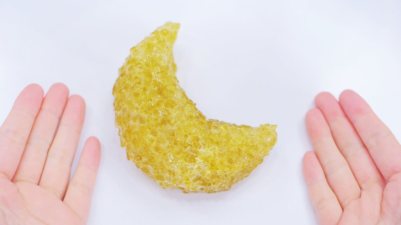【ASMR】月のカケラで作ったスライム Moon Crunchy Slime【音フェチ】