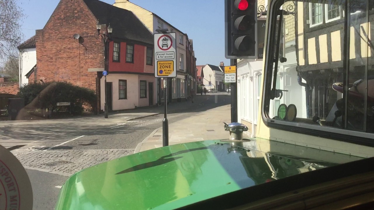 Vintage Ipswich AEC Regent V bus ride, 63 (ADX 63B)