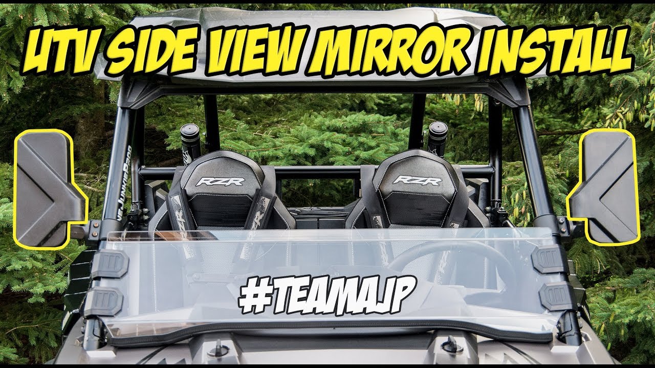 Universal UTV Side View Mirror Installation / How to DIY - Polaris RZR Turbo