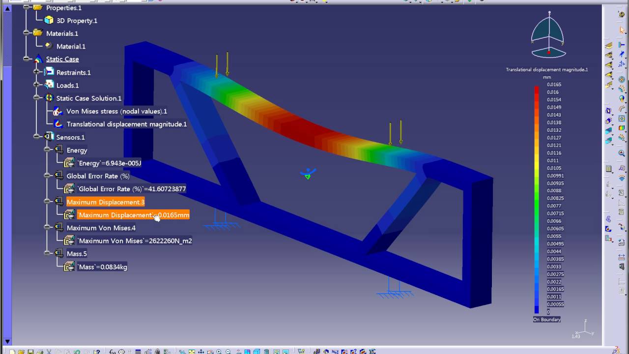 CATIA V5 Static Analysis Engineering Optimizer