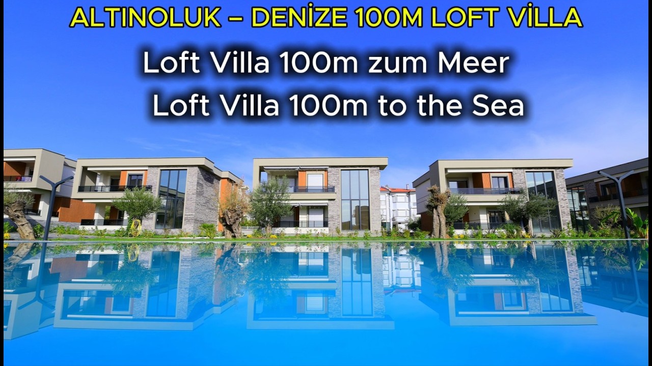 ALTINOLUK’TA DENİZE 100 METRE SİTE İÇİNDE LOFT KONSEPT VİLLA | KAZDAĞLARI