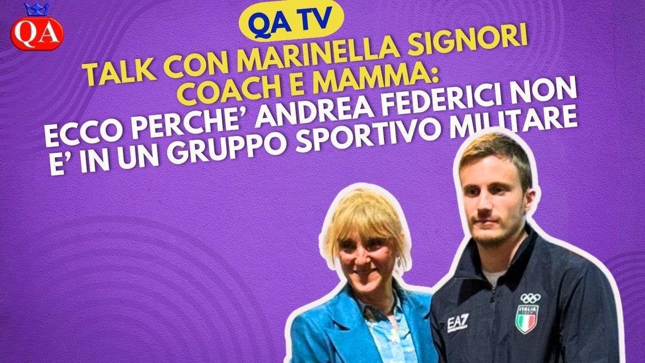 QA TV, talk con Marinella SIGNORI, mamma-allenatrice di Andrea FEDERICI