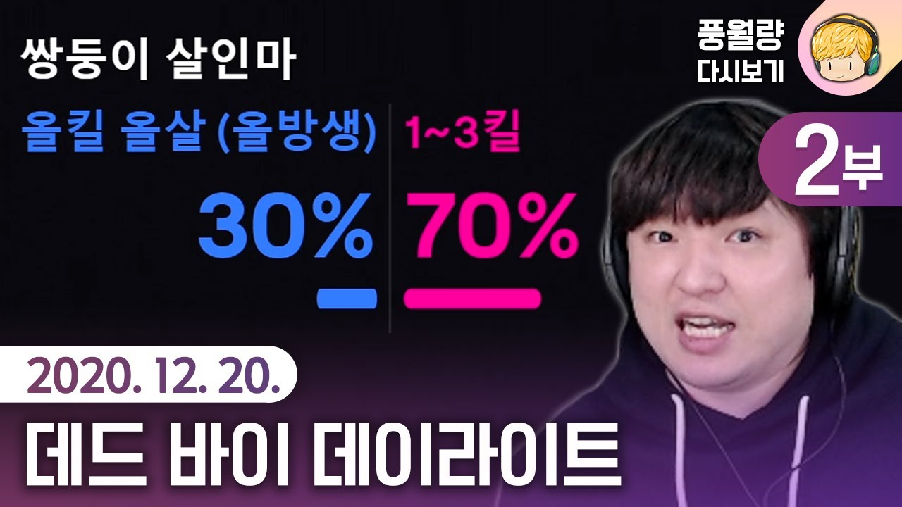 데드 바이 데이라이트 - 포인트 토토 (2부) / 20.12.20 풍월량 다시보기