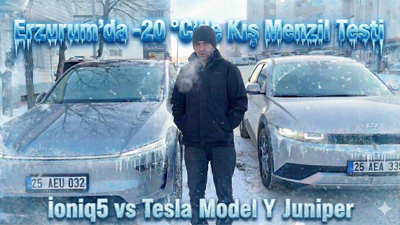 -20°C Soğukta Erzurum'da Kış Şehir İçi Tüketim Testi! (KIŞIN NMC BATARYA Mİ?- LFP BATARYA MI?)