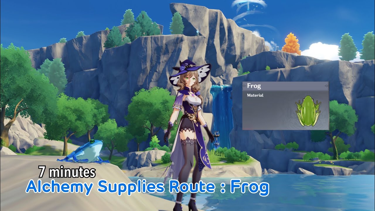 Alchemy Supplies Route : Frog 7 minutes course | Genshin Impact【原神】