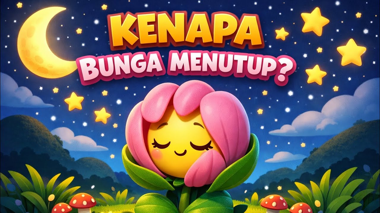 Kenapa Bunga Bisa Menutup di Malam Hari? 🌸 Rahasia Bunga yang Ajaib!