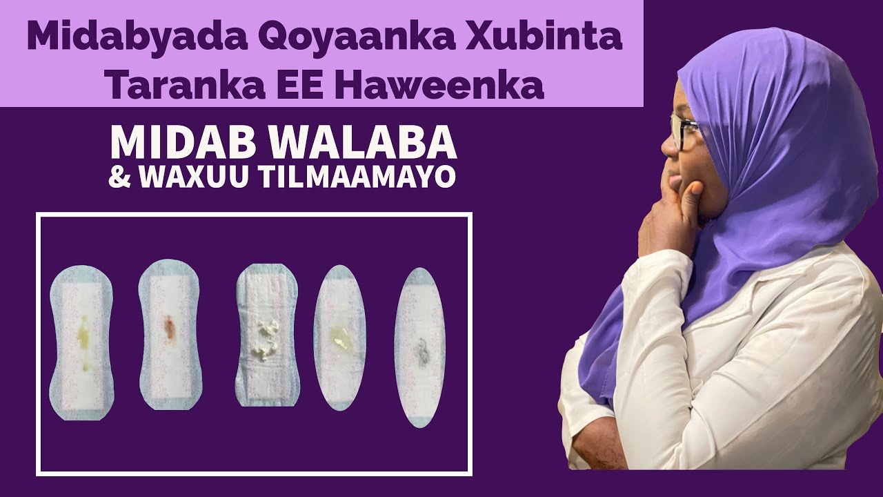 QOYAANKA XUBINTA TARANKA Midabyadiisa & waxu Tilmaamayo (Vaginal discharge colors)normal vs abnormal