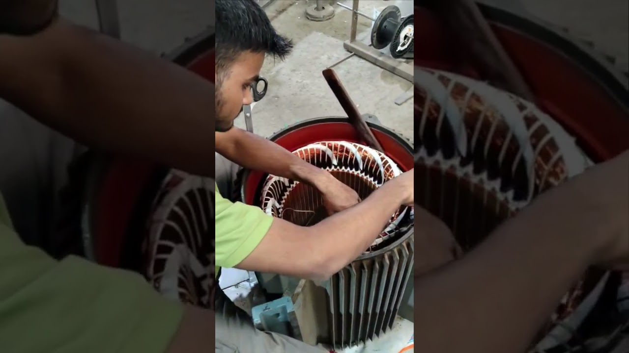 125HP Motor Rewinding, painting and Testing 