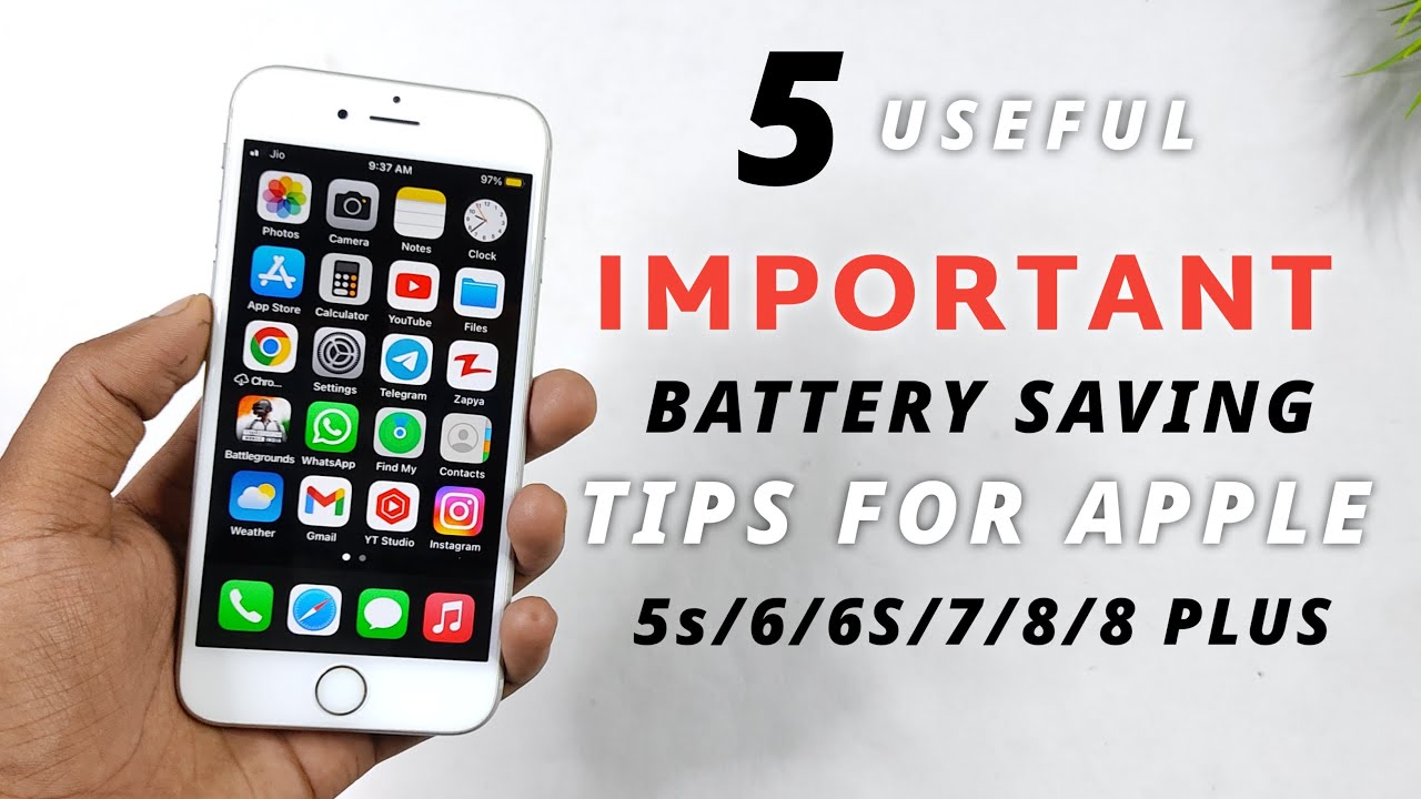 5 Battery Saving Tips For iPhone 5s/6/6s/7/7 Plus/8/8 Plus | Old iPhone Battery Saving Tips