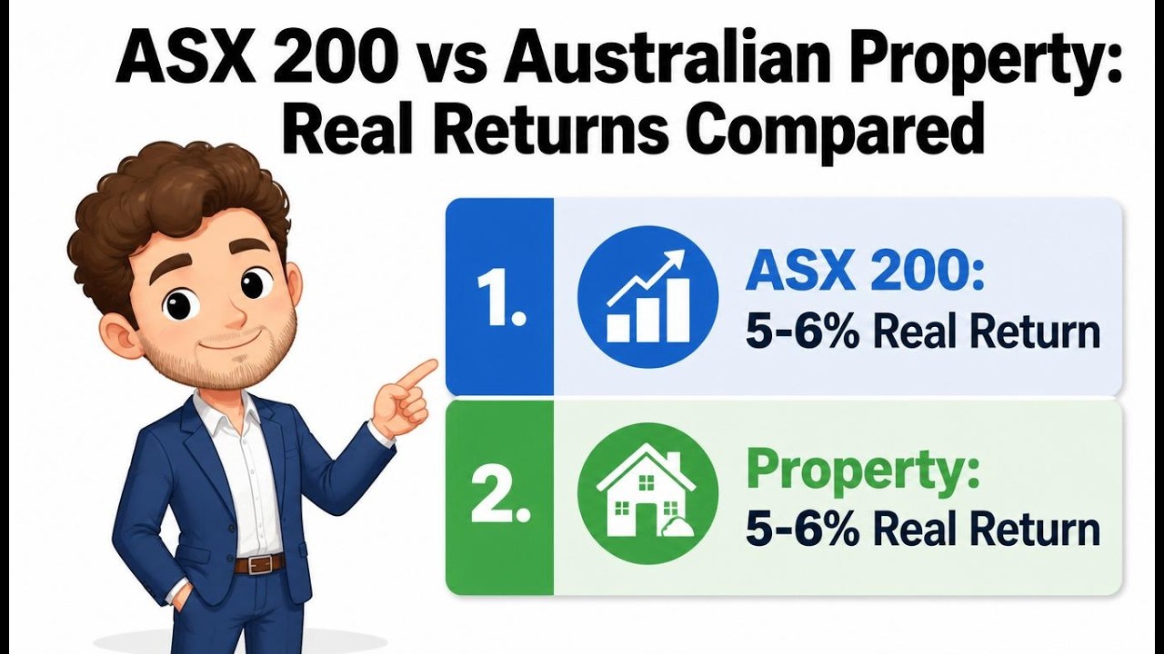 ASX 200 vs Australian Property Real Returns Compared