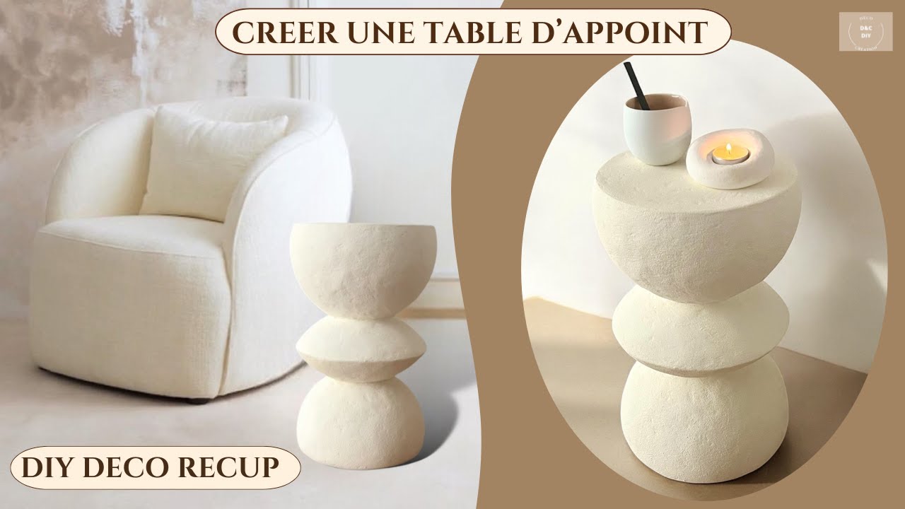 DIY : CREER UNE TABLE D APPOINT FACILEMENT ET POUR MOINS DE 10&euro;